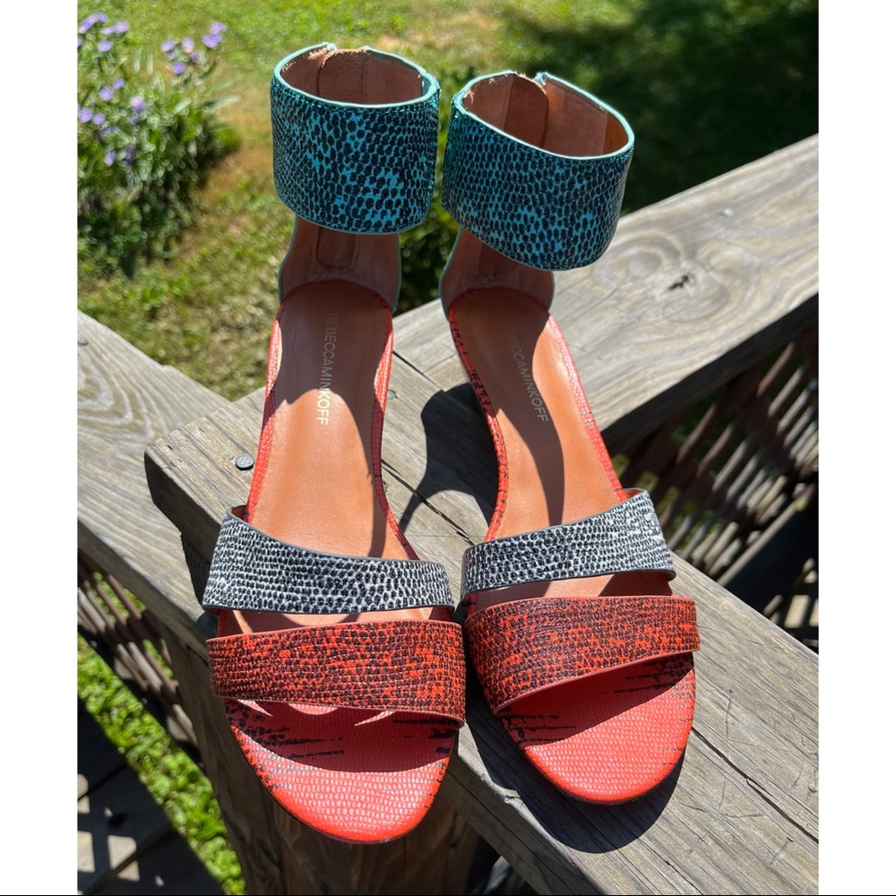 Rebecca Minkoff 9 Sandals Ankle Zip